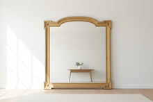 Load image into Gallery viewer, Vintage Gold Gilt Wall Mirror Lion Head Corners Arched Top 57x62