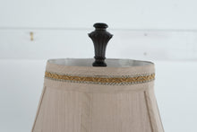 Load image into Gallery viewer, Pair of Orleans French Scroll Iron Table Lamps with Taupe Shades β 33" Tall