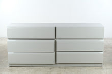 Load image into Gallery viewer, Lane Mid-Century Modern Gray Lacquered Six-Drawer Dresser