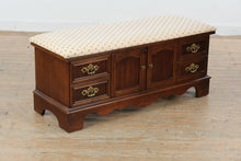 Load image into Gallery viewer, Lane Cedar Blanket Chest Storage Bench with Drawers and Cabinet Doors