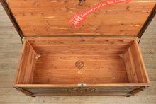 Load image into Gallery viewer, Lane Art Deco Cedar-Lined Hope Chest – Carved Front Blanket Trunk