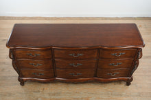Load image into Gallery viewer, Lane Solid Cherry French Provincial Louis XV–Style Nine-Drawer Dresser
