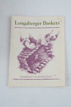 Load image into Gallery viewer, Longaberger Large Vegetable Basket 1995 β With Heart Lid, Liner, Protector & Card (15202)