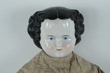 Load image into Gallery viewer, Antique 19th-Century China Head Doll w/ Original Clothing & Leather Boots ā 32" Tall