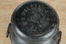 Load image into Gallery viewer, Antique BR Waldron & Sons Black Metal Milk Can – Califon, NJ – 25" Tall Farmhouse Decor
