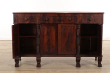 Load image into Gallery viewer, Large Flamed Mahogany Antique Buffet