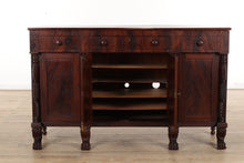 Load image into Gallery viewer, Large Flamed Mahogany Antique Buffet