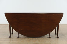 Load image into Gallery viewer, Large Mahogany Baker Dupree Drop Leaf Dining Table