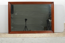 Load image into Gallery viewer, Large Mahogany Framed Mirror - 46" x  32"