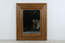 Load image into Gallery viewer, Traditional Carved Wood Beveled Wall Mirror Gold Gilt Trim 44 x 54