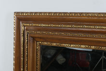 Load image into Gallery viewer, Traditional Carved Wood Beveled Wall Mirror Gold Gilt Trim 44 x 54