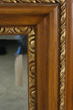Load image into Gallery viewer, Traditional Carved Wood Beveled Wall Mirror Gold Gilt Trim 44 x 54