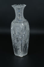 Load image into Gallery viewer, Large American Brilliant Cut Glass Vase – 14" Tall, Pinwheel Pattern