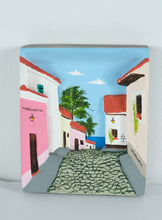 Load image into Gallery viewer, “Las Casitas” Venezuelan Handcrafted Wall Plaque – Colorful Margarita Island Village Scene
