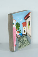 Load image into Gallery viewer, “Las Casitas” Venezuelan Handcrafted Wall Plaque – Colorful Margarita Island Village Scene