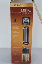 Load image into Gallery viewer, Lasko CT22722 Digital Ceramic Tower Heater with Remote Control β 1500W Programmable Space Heater