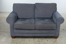Load image into Gallery viewer, La-Z-Boy Courtney Blue Upholstered Loveseat Sofa