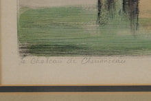 Load image into Gallery viewer, Charles Nollet “Le Château de Chenonceau” Original Hand-Colored Etching – Signed, Framed (21" x 17")