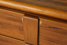 Load image into Gallery viewer, Lea Furniture Vintage Oak Nine Drawer Dresser with Sculptural Pulls