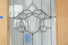 Load image into Gallery viewer, Vintage Leaded Beveled Glass Wood Door 30 x 79 5 Architectural Salvage