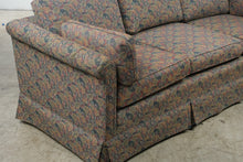 Load image into Gallery viewer, Vintage Floral Leaf Upholstered Couch 84 Inch Traditional Sofa