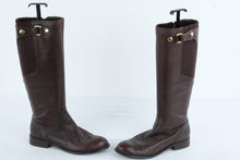 Load image into Gallery viewer, Franco Sarto L Ranger Womens Tall Riding Boots Brown Leather Size 8M