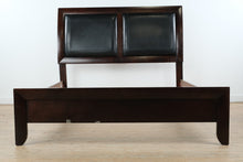 Load image into Gallery viewer, Modern Queen Size Espresso Bed