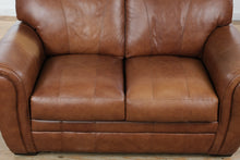 Load image into Gallery viewer, The Hamilton Rich Brown Leather Loveseat