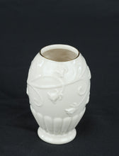 Load image into Gallery viewer, Lenox Floral Melody Bone China Vase American by Design Gold Trim Ivory 4 Inch