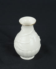 Load image into Gallery viewer, Lenox Floral Melody Bone China Bud Vase American by Design Gold Trim Ivory