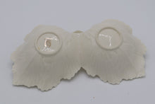 Load image into Gallery viewer, Lenox Monticello Collection Ivory Porcelain Double Leaf Handled Nut / Candy Dish – Made in USA