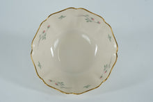 Load image into Gallery viewer, Lenox “Rose Manor” Scalloped Porcelain Bowl – 5.75" Ivory with Pink Rosebuds & Gold Trim