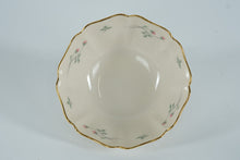 Load image into Gallery viewer, Lenox “Rose Manor” Scalloped Porcelain Bowl – 5.75" Ivory with Pink Rosebuds & Gold Trim