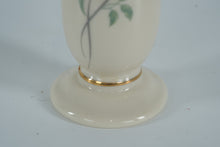 Load image into Gallery viewer, Lenox “Rose Manor” Bud Vase – 7.5" Ivory Porcelain with Pink Rose Florals & 24K Gold Trim