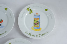 Load image into Gallery viewer, Revol Les Olives de Provence Appetizer Plates Set of 5 Crate and Barrel 7.5 Inch
