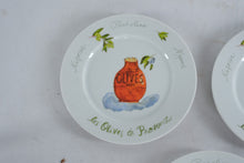 Load image into Gallery viewer, Revol Les Olives de Provence Appetizer Plates Set of 5 Crate and Barrel 7.5 Inch