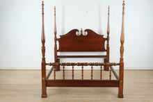 Load image into Gallery viewer, Lexington “Savannah Court” Cherry Queen Bed – Solid Wood Poster Bed, Traditional Style