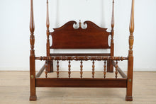 Load image into Gallery viewer, Lexington “Savannah Court” Cherry Queen Bed – Solid Wood Poster Bed, Traditional Style