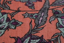 Load image into Gallery viewer, Liberty for Anthropologie Floral Throw Pillow Coral Pink Purple 19 Inch Boho
