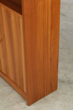 Load image into Gallery viewer, Contemporary Cherry Bookcase Cabinet with Storage Doors and Adjustable Shelves