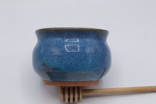 Load image into Gallery viewer, Linda Arms Studio Pottery Honey Pot Blue Glaze with Dipper