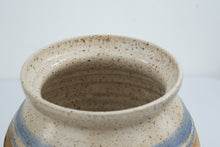 Load image into Gallery viewer, Vintage Coastal Scallop Shell Stoneware Kitchen Canister Set of 4 Blue Cream