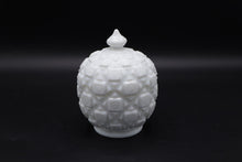 Load image into Gallery viewer, Westmoreland Old Quilt Milk Glass Covered Candy Dish 6 Inch