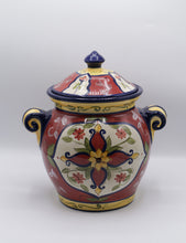 Load image into Gallery viewer, Pier 1 Vallarta Hand Painted Lidded Canister 11.5 Inch