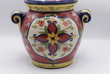 Load image into Gallery viewer, Pier 1 Vallarta Hand Painted Lidded Canister 11.5 Inch