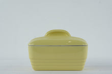 Load image into Gallery viewer, Hall China Covered Refrigerator Dish – Yellow Art Deco Utility Dish – Made for Westinghouse