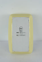 Load image into Gallery viewer, Hall China Covered Refrigerator Dish – Yellow Art Deco Utility Dish – Made for Westinghouse