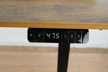 Load image into Gallery viewer, L Shaped Electric Standing Desk with Wood Top and Adjustable Height Base