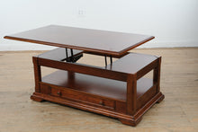Load image into Gallery viewer, Traditional Cherry Lift Top Coffee Table with Drawer and Shelf Storage