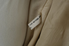 Load image into Gallery viewer, Vintage Genuine Fur Coat Womens Tan Cream Full Collar 32 Inch Length